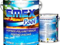 Pachet Vopsea Poliuretanica Piscina ?Emex Pool? - Verde - Bid. 4 Kg + Intaritor - Bid. 0.8 Kg